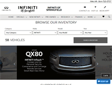 Tablet Screenshot of infinitiofspringfield.com